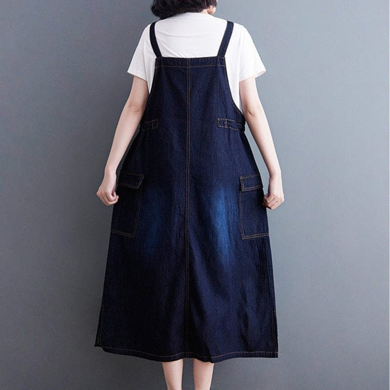 Daniella Oversized Denim Overall Dress dylinoshop