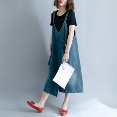 Loose Denim Overall Dress dylinoshop