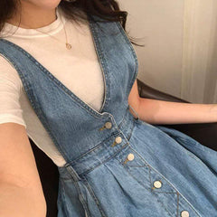 Somewhere Under The Sun Denim Dress Buddha Trends