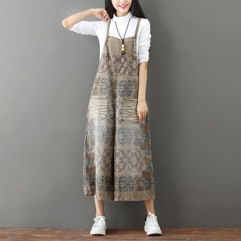 Stardust Tribe Print  Wide Leg Overall Buddha Trends