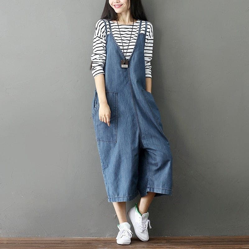 Blue Denim Loose 90s Overall dylinoshop