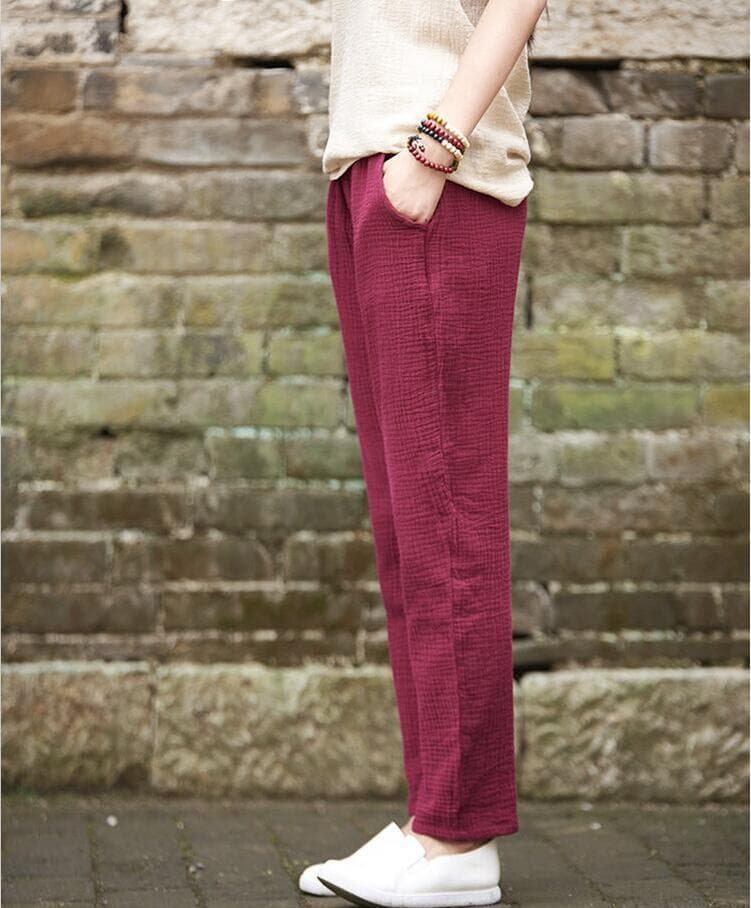 Plus Size Linen Pants Buddha Trends