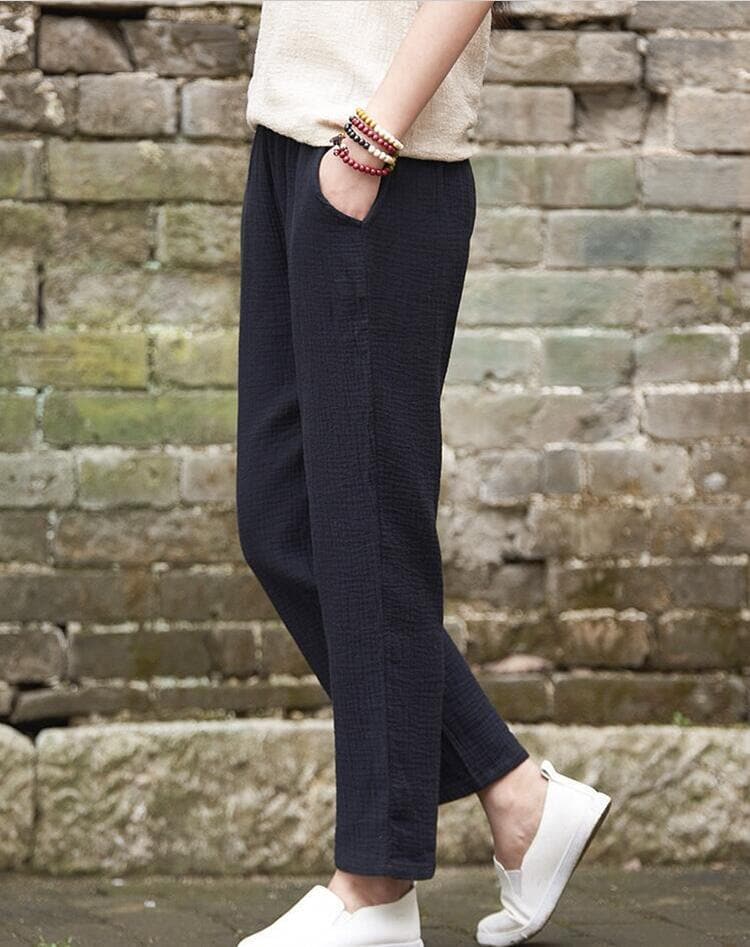 Plus Size Linen Pants Buddha Trends