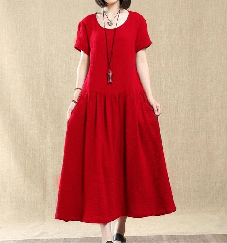 Love Poem Short Sleeve Midi Dress Buddha Trends