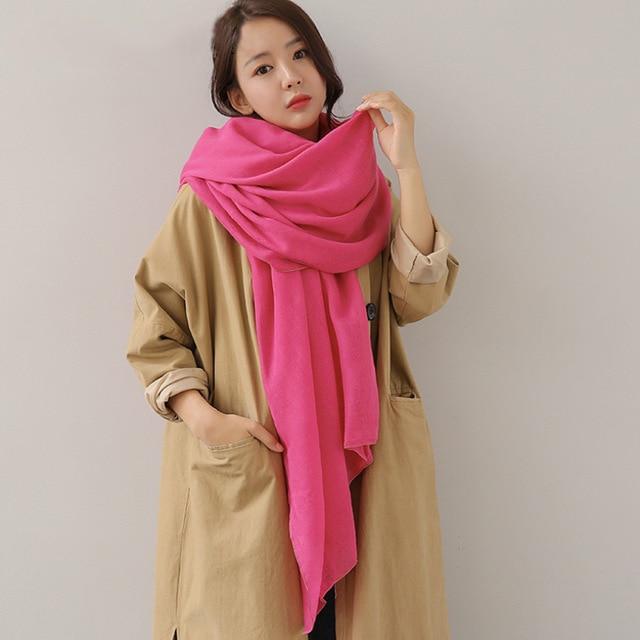 Pure Colours Oversized Shawls Buddha Trends