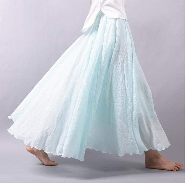 Flowy and Free Chiffon Maxi Skirt dylinoshop