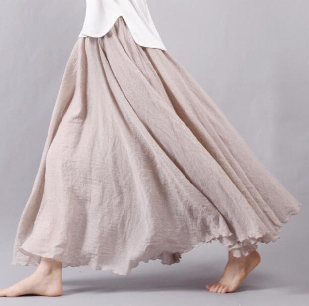 Flowy and Free Chiffon Maxi Skirt dylinoshop