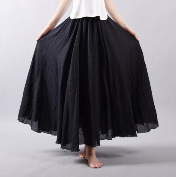 Flowy and Free Chiffon Maxi Skirt dylinoshop