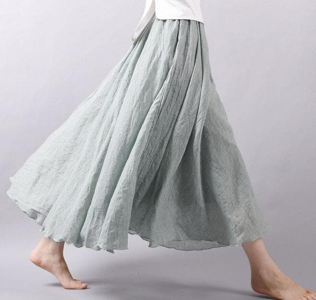 Flowy and Free Chiffon Maxi Skirt dylinoshop