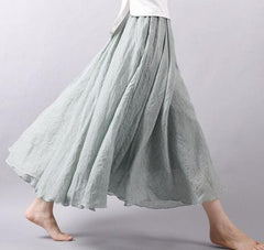 Flowy and Free Chiffon Maxi Skirt dylinoshop