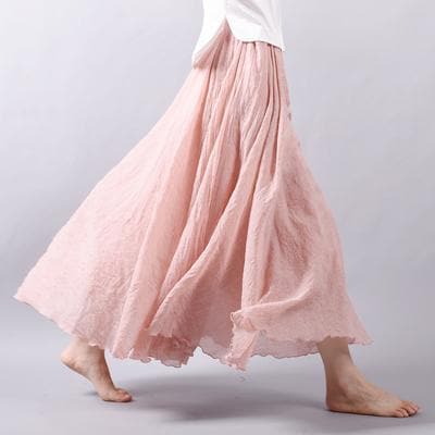 Flowy and Free Chiffon Maxi Skirt dylinoshop