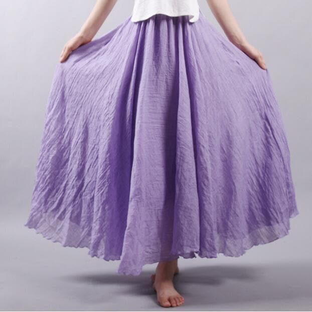 Flowy and Free Chiffon Maxi Skirt dylinoshop