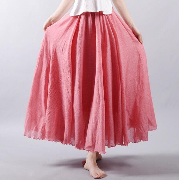 Flowy and Free Chiffon Maxi Skirt dylinoshop