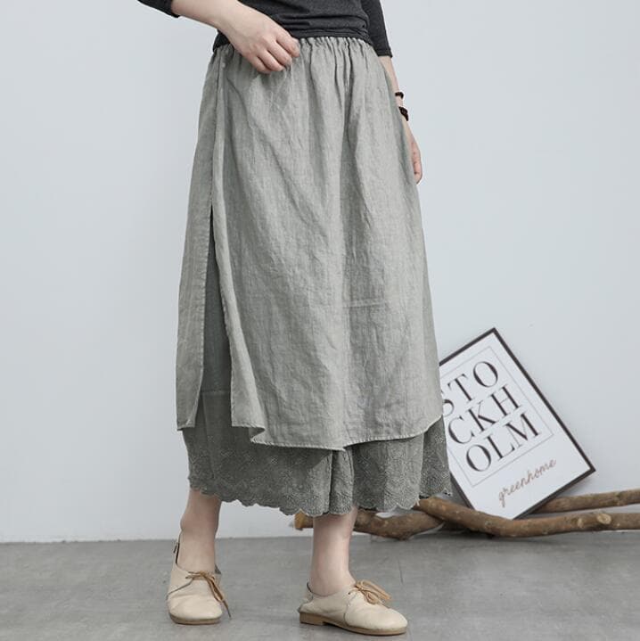 Split Side Palazzo Skirt Pants | Zen Buddha Trends