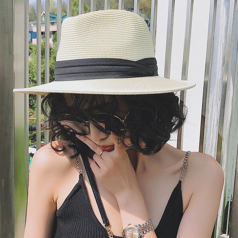 Striped Straw Hats Buddha Trends