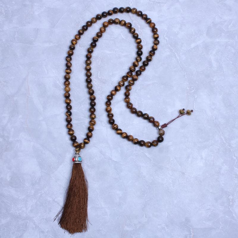 Tiger Eye Mala Beads Buddha Trends