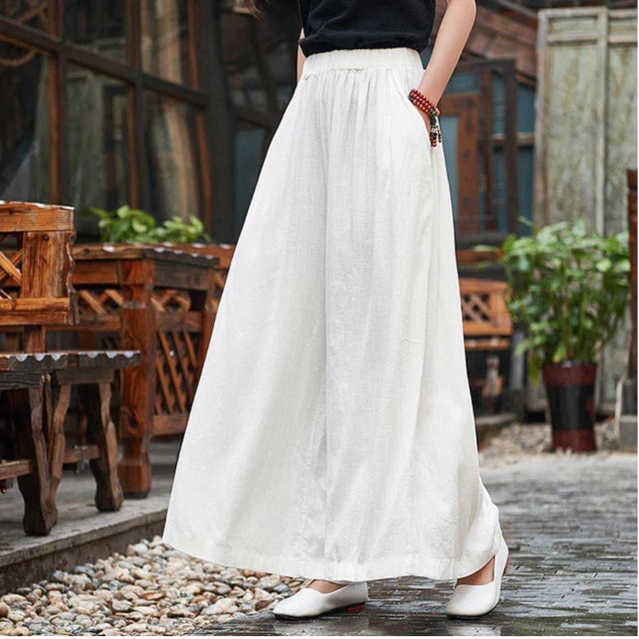 Flowy Pleated Palazzo Pants  | Zen dylinoshop