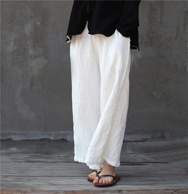 Zen Casual Linen Palazzo Pants | Zen Buddha Trends