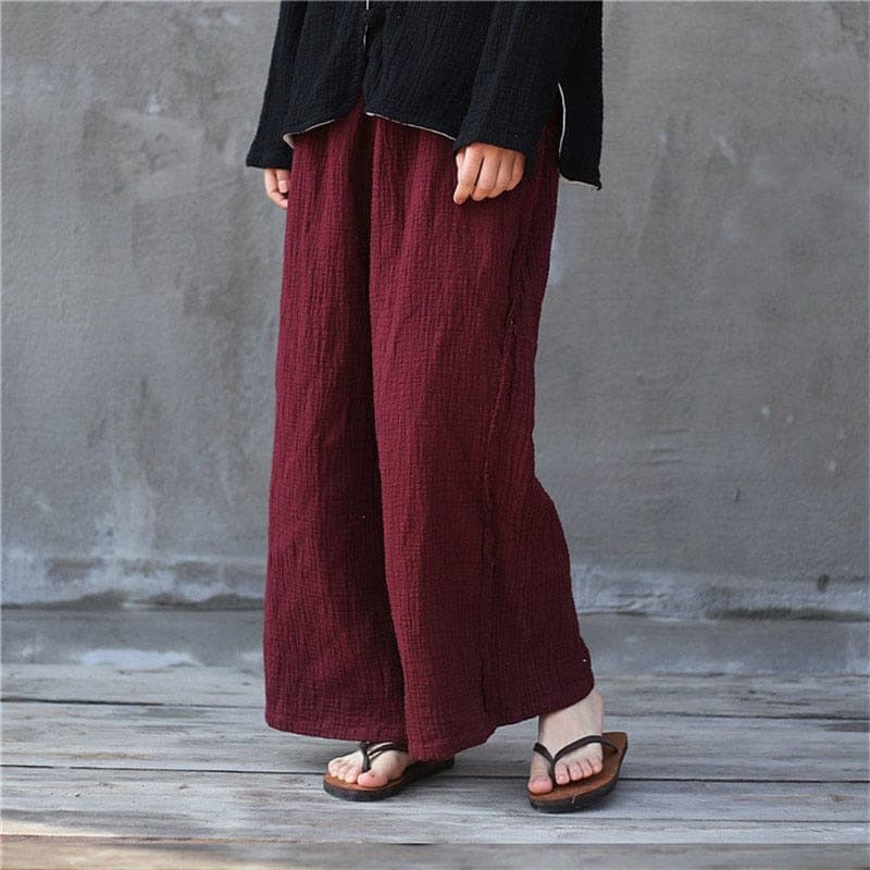 Zen Casual Linen Palazzo Pants | Zen Buddha Trends