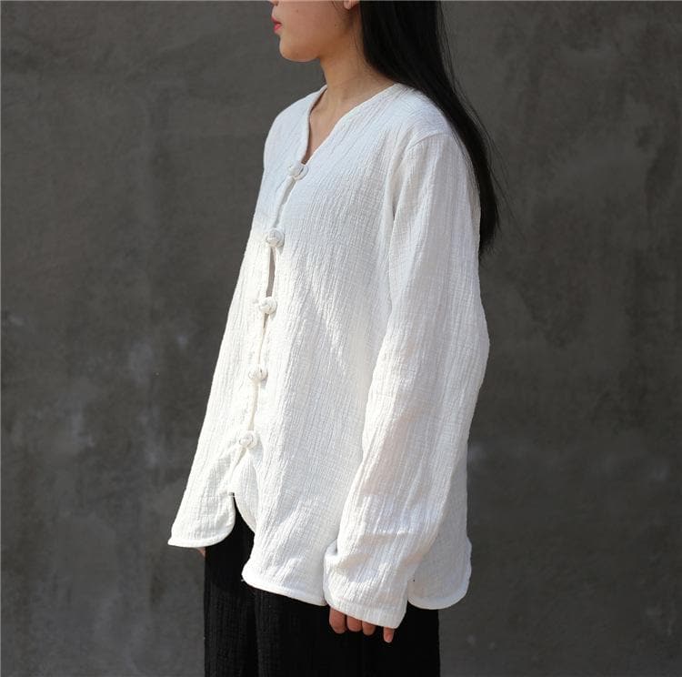 Zen V-Neck Linen Shirts  | Zen Buddha Trends