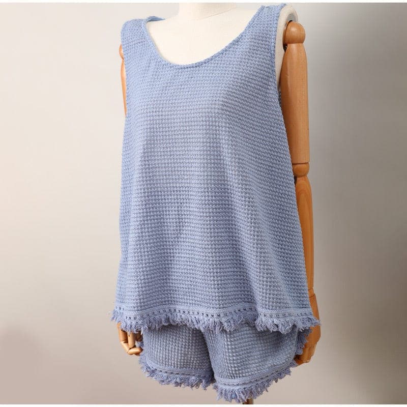 Summer Loungewear Casual Tank Top + Slim Shorts Buddhatrends