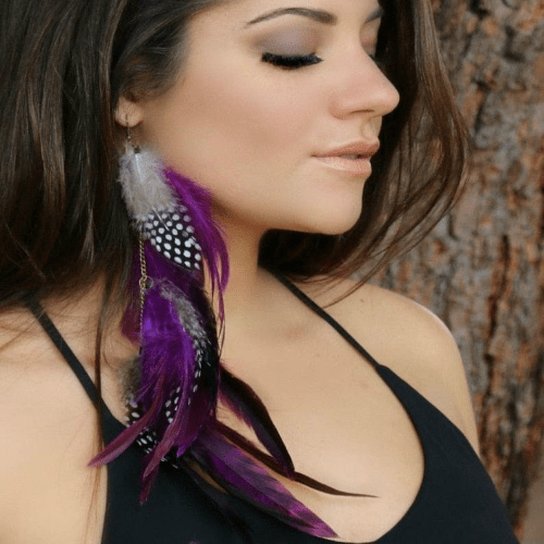 Gypsy Style Feather Earrings Buddhatrends