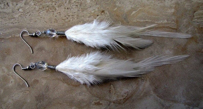 Gypsy Style Feather Earrings Buddhatrends