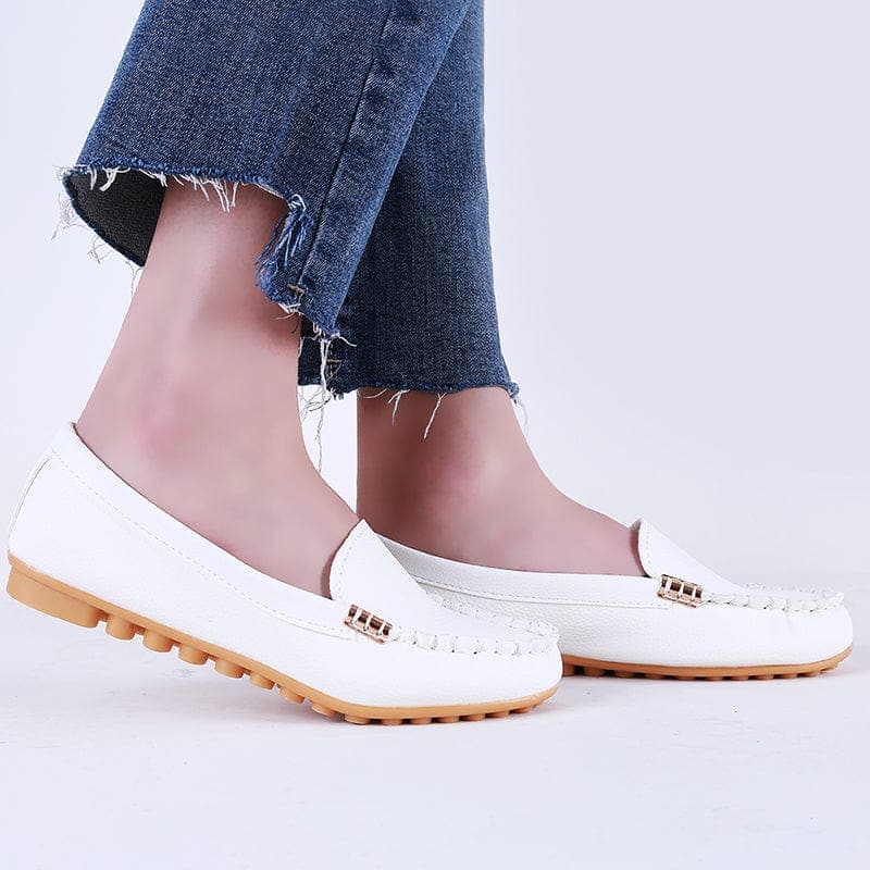 Amber Denim Loafer Shoes Buddhatrends