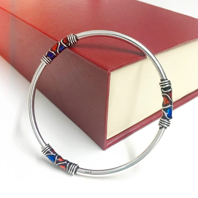 Bangle 925 Sterling Silver Bracelet Buddhatrends