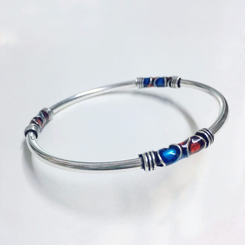 Bangle 925 Sterling Silver Bracelet Buddhatrends