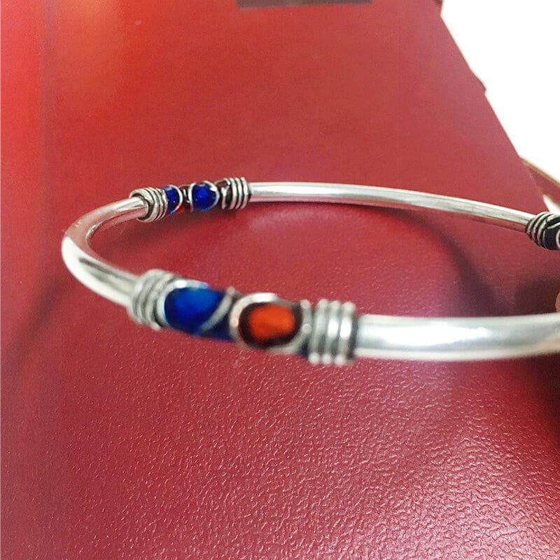 Bangle 925 Sterling Silver Bracelet Buddhatrends