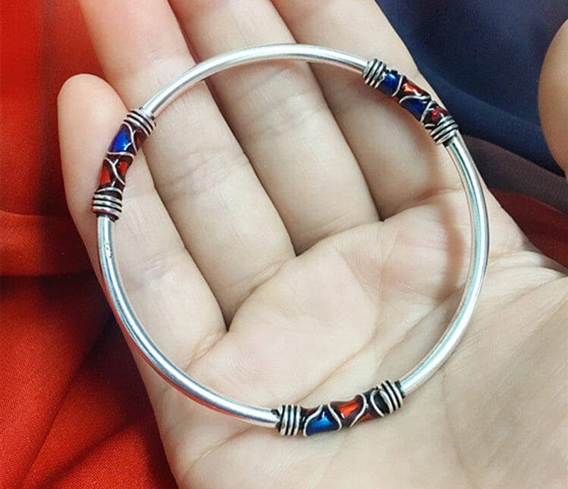 Bangle 925 Sterling Silver Bracelet Buddhatrends