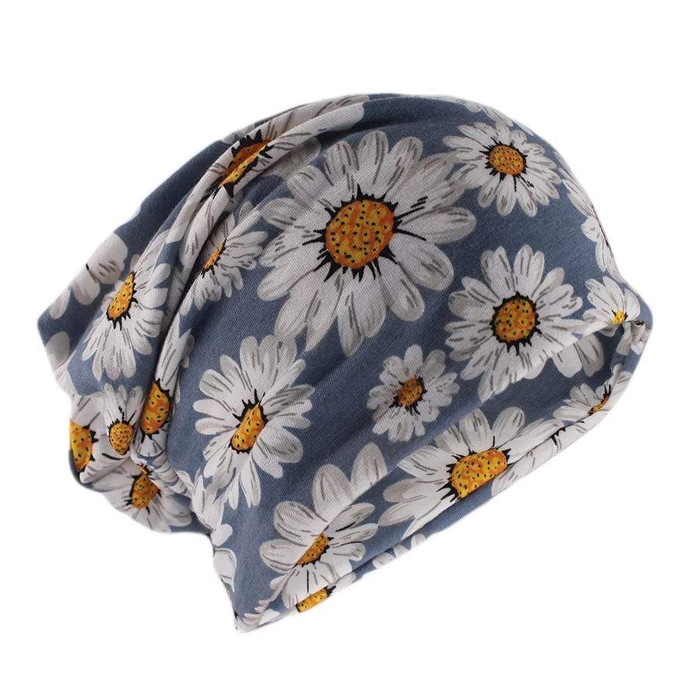 Daisy Floral Beanie Hats Buddhatrends