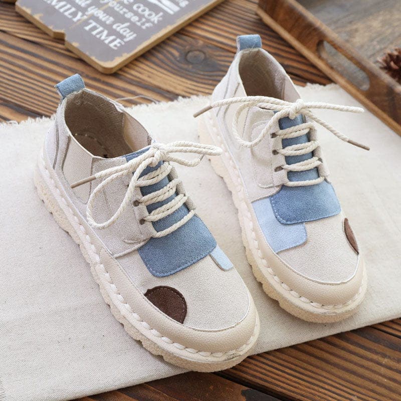 Soft Patchwork Sneakers Shoes Buddhatrends