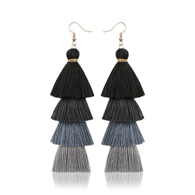 Multilayer Bohemian Tassel Earrings Buddhatrends