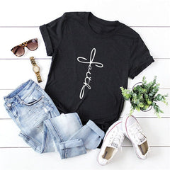 Faith Cotton T-Shirt Buddhatrends