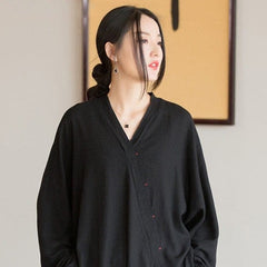 Kumi Loose Linen Blouse | Zen Buddhatrends