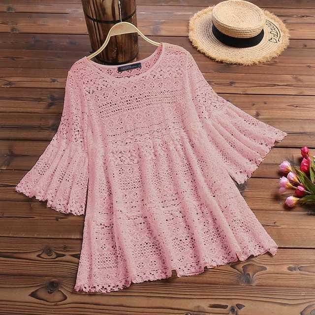 Bohemian Summer Lace Crochet Blouse Buddhatrends