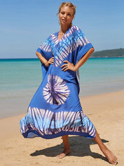 Hathai Tie Dye Kaftan Dress Buddhatrends