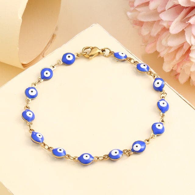 Evil Eye Stainless Steel Bracelet Buddhatrends