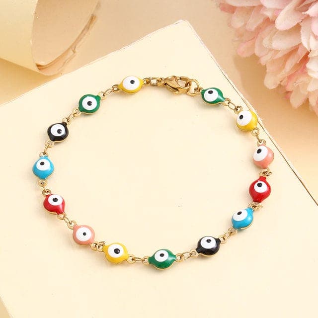 Evil Eye Stainless Steel Bracelet Buddhatrends