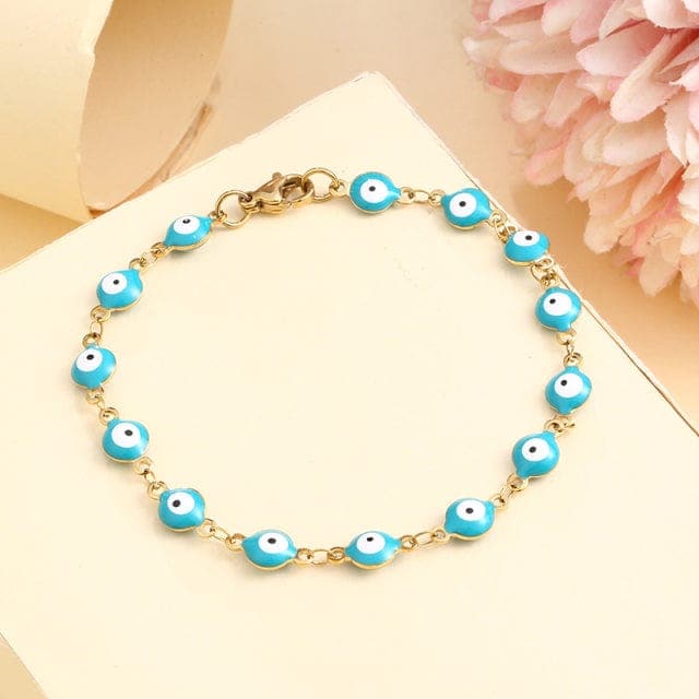 Evil Eye Stainless Steel Bracelet Buddhatrends