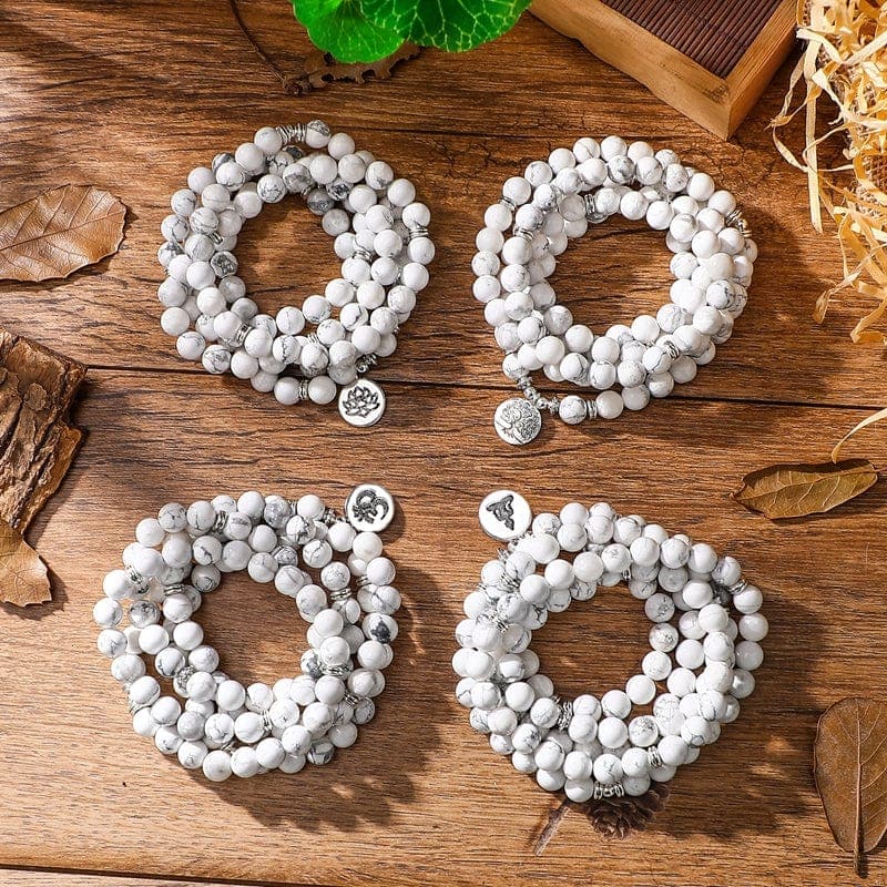 Buddhist Howlite 108 Mala Beads Buddhatrends