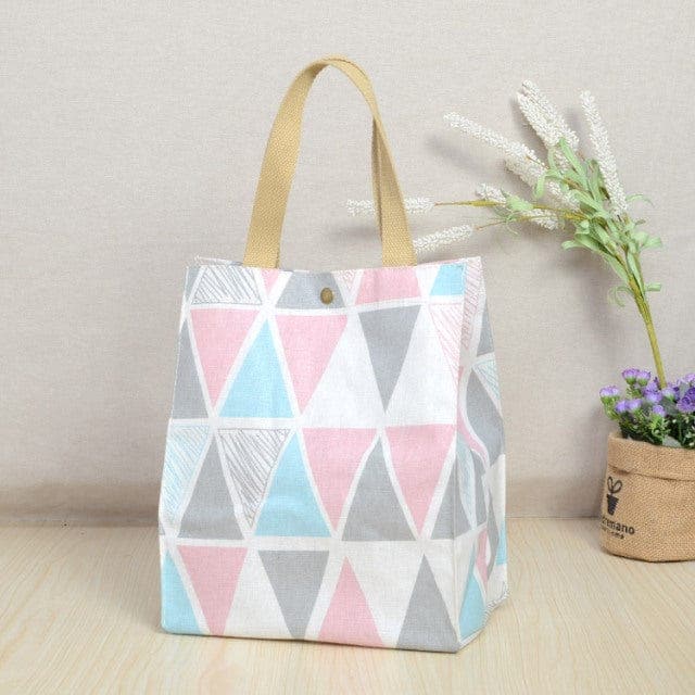 Funky Printed Canvas Shopper Tote Buddhatrends