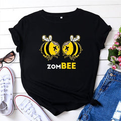 Zom Bee Cartoon Cotton Tee Buddhatrends