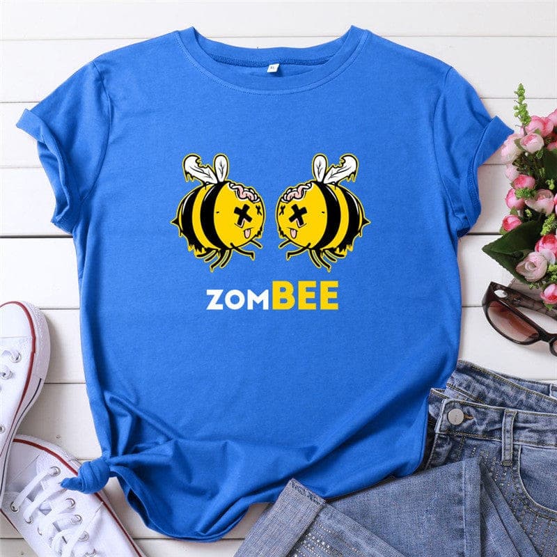 Zom Bee Cartoon Cotton Tee Buddhatrends