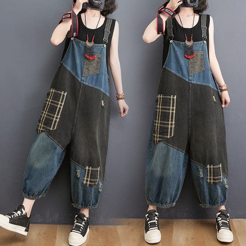 Graffiti Denim Overall Buddhatrends