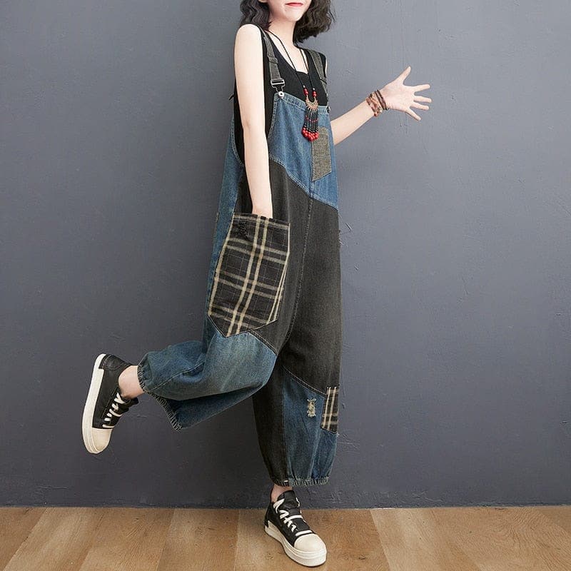 Graffiti Denim Overall Buddhatrends