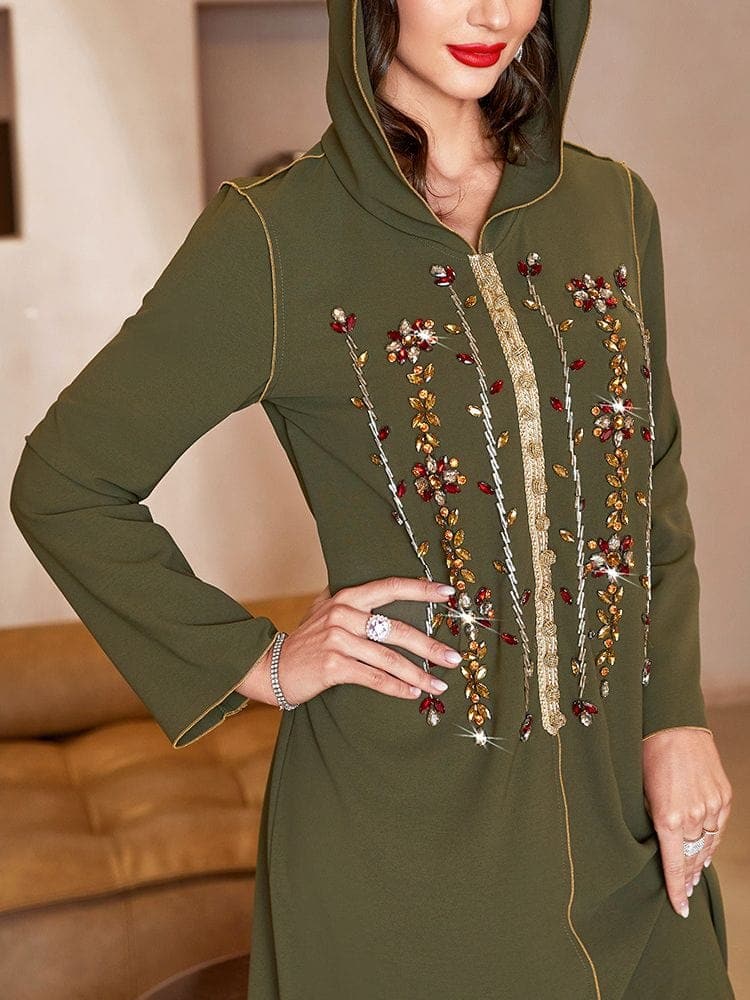 Dinar Beaded Kaftan Dress | Mandala Buddhatrends