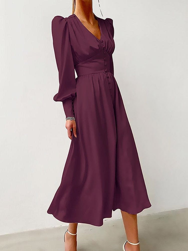 Maliyah Elegant Midi Dress Buddhatrends